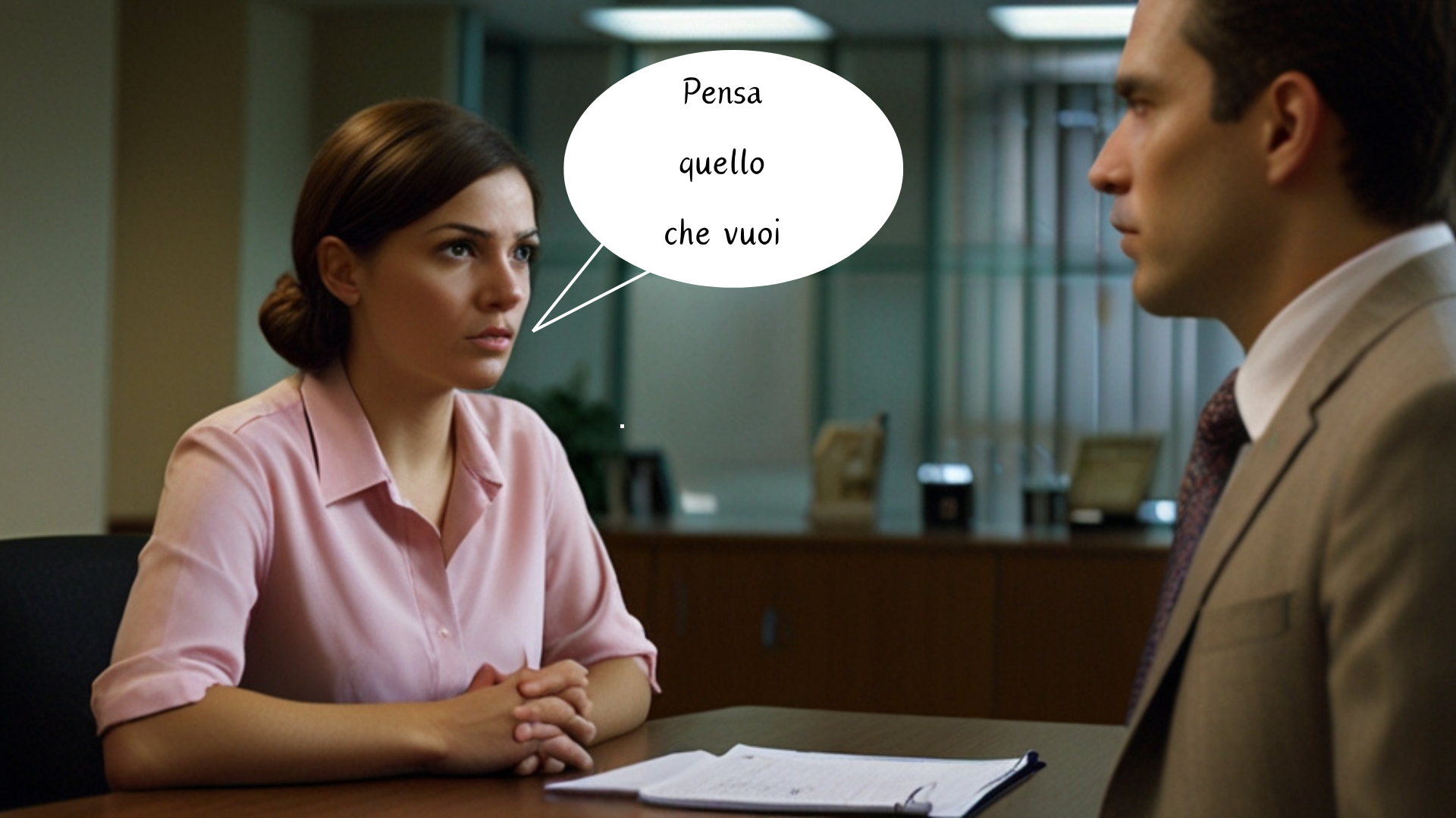 Pensa quello che vuoi vs. Lascia che ti spieghi